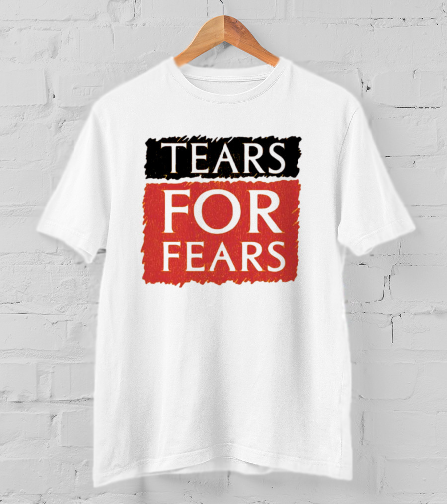 TEARS FOR FEARS Iconic Logo On Black T-Shirt