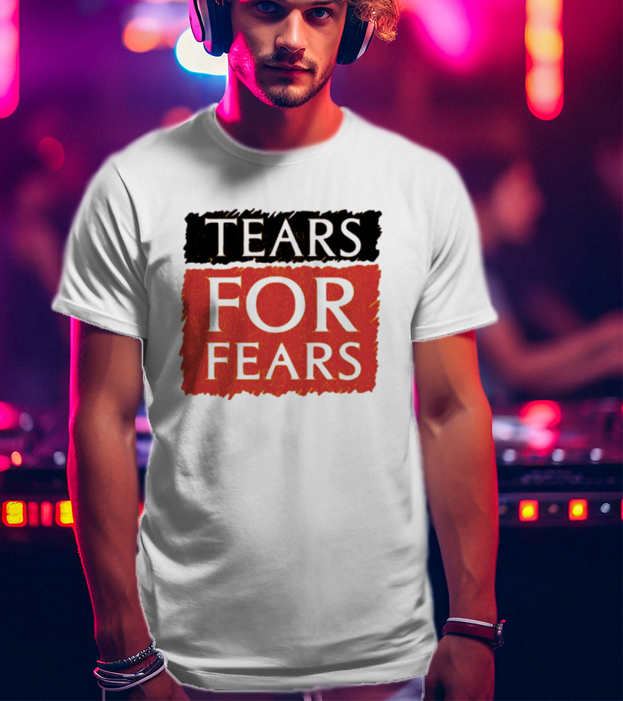 TEARS FOR FEARS Iconic Logo On Black T-Shirt