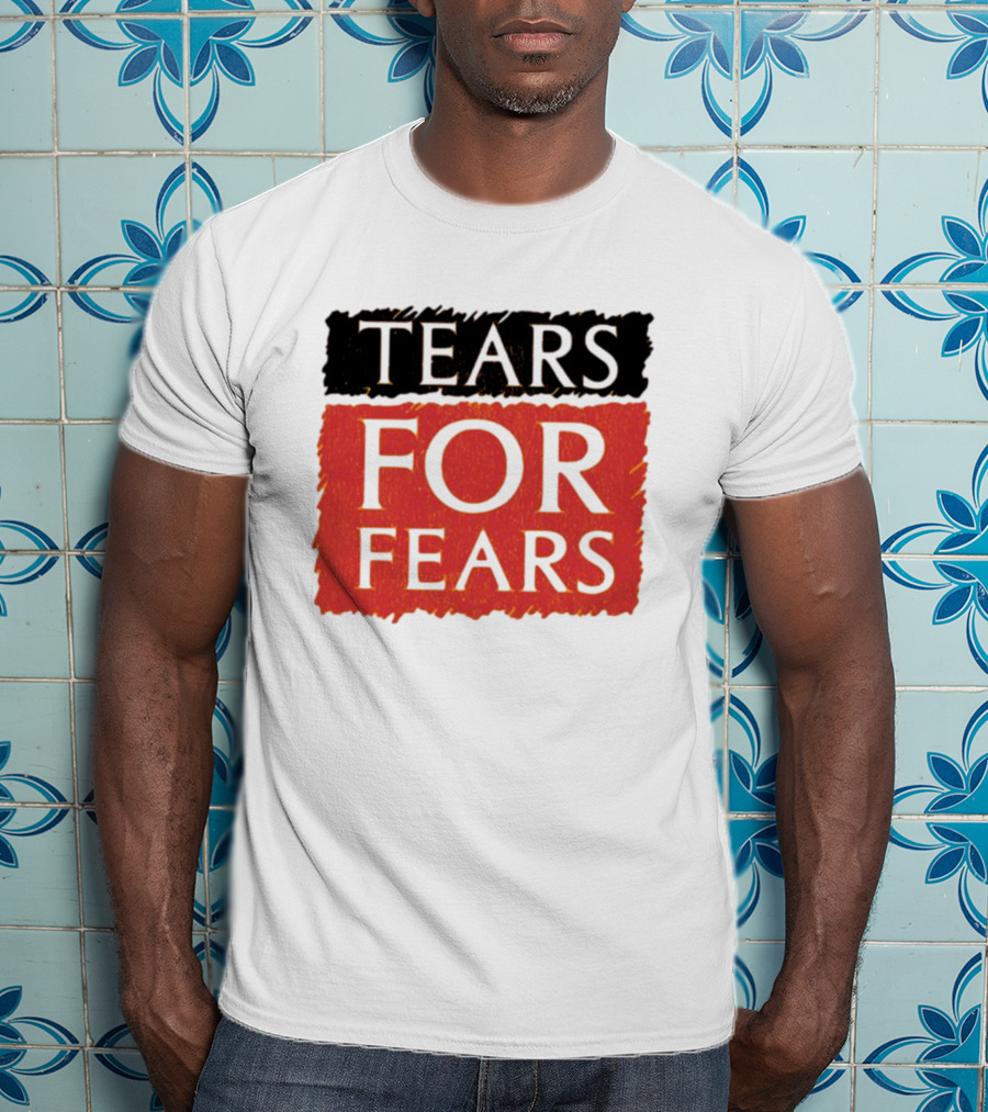 TEARS FOR FEARS Iconic Logo On Black T-Shirt