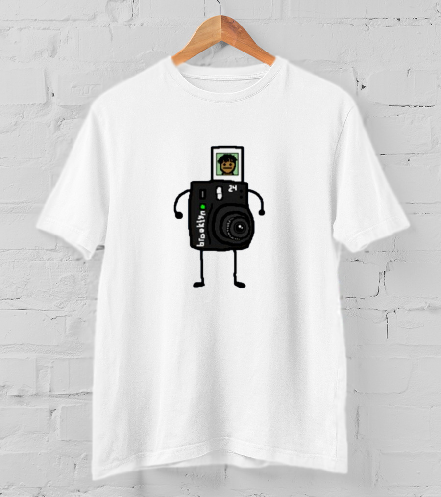 Brooklyn Camera Character With Photo Of Person T-Shirt