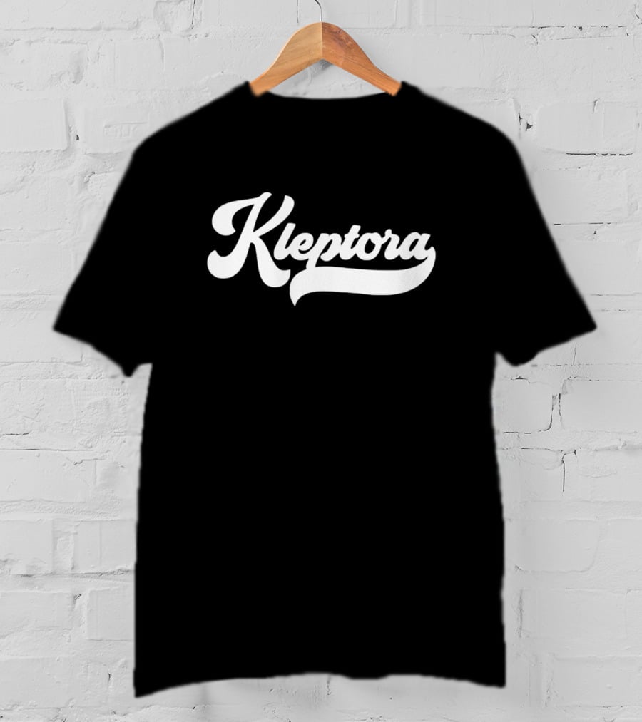 Kleptora Vintage Script Font Style Retro Branding T-Shirt