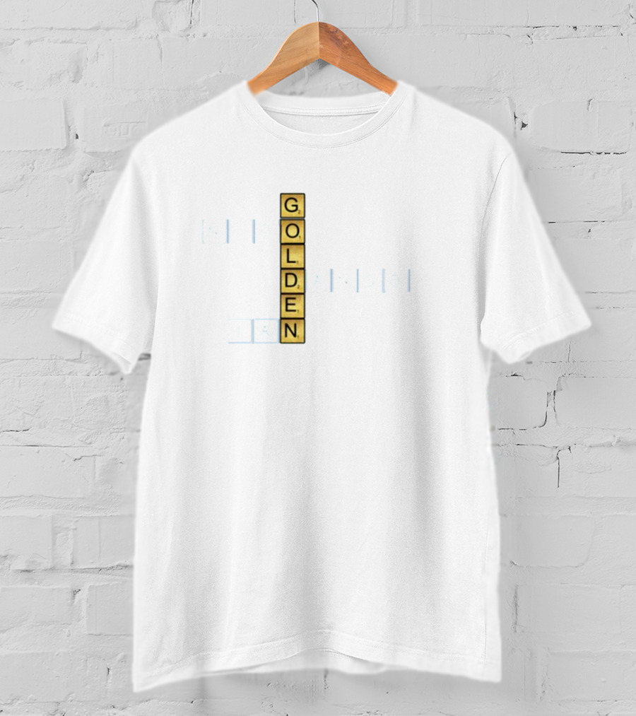 Niico Golden Dansby Ian Scrabble Tiles Crossword T-Shirt