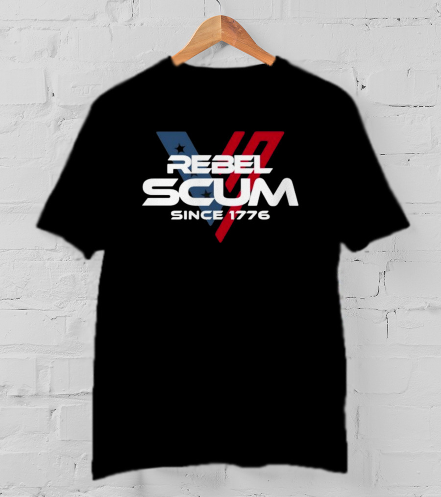 Rebel Scum Since 1776 Stars And Stripes Inspired T-Shirt