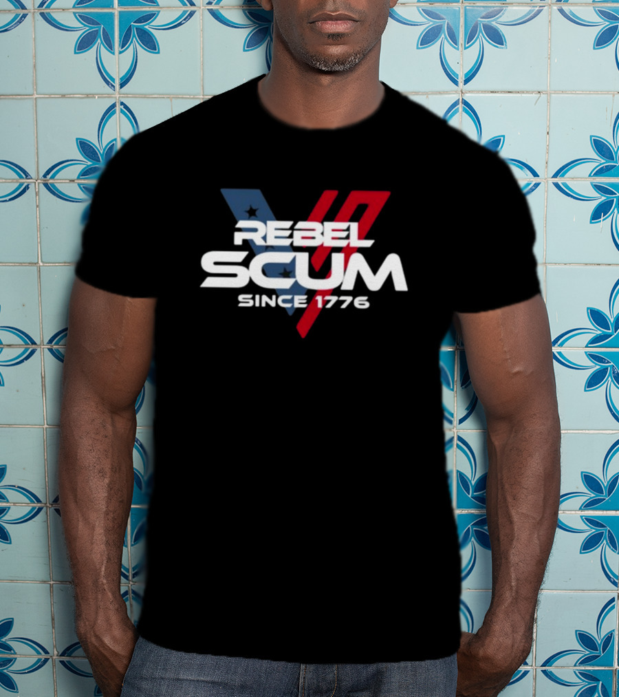 Rebel Scum Since 1776 Stars And Stripes Inspired T-Shirt