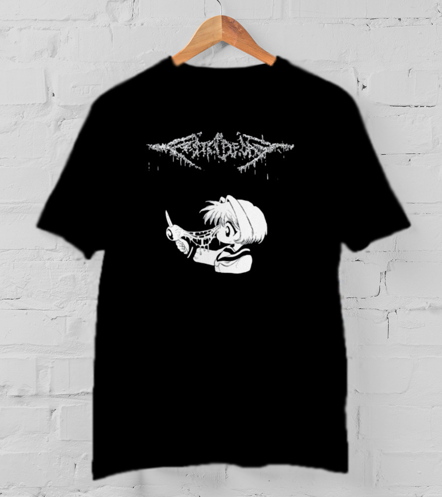 Festerdecay Sick Vintage Horror Manga Style Character T-Shirt