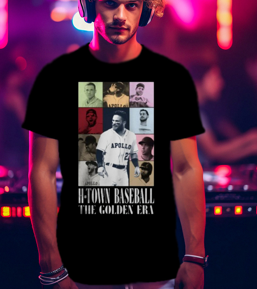 Apollohou H-Town Baseball The Golden Era Apollo Collection T-Shirt