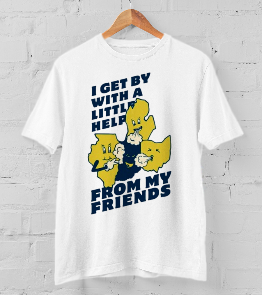 Thicc Van Exel I Get By With A Little Help From My Friends State Characters T-Shirt