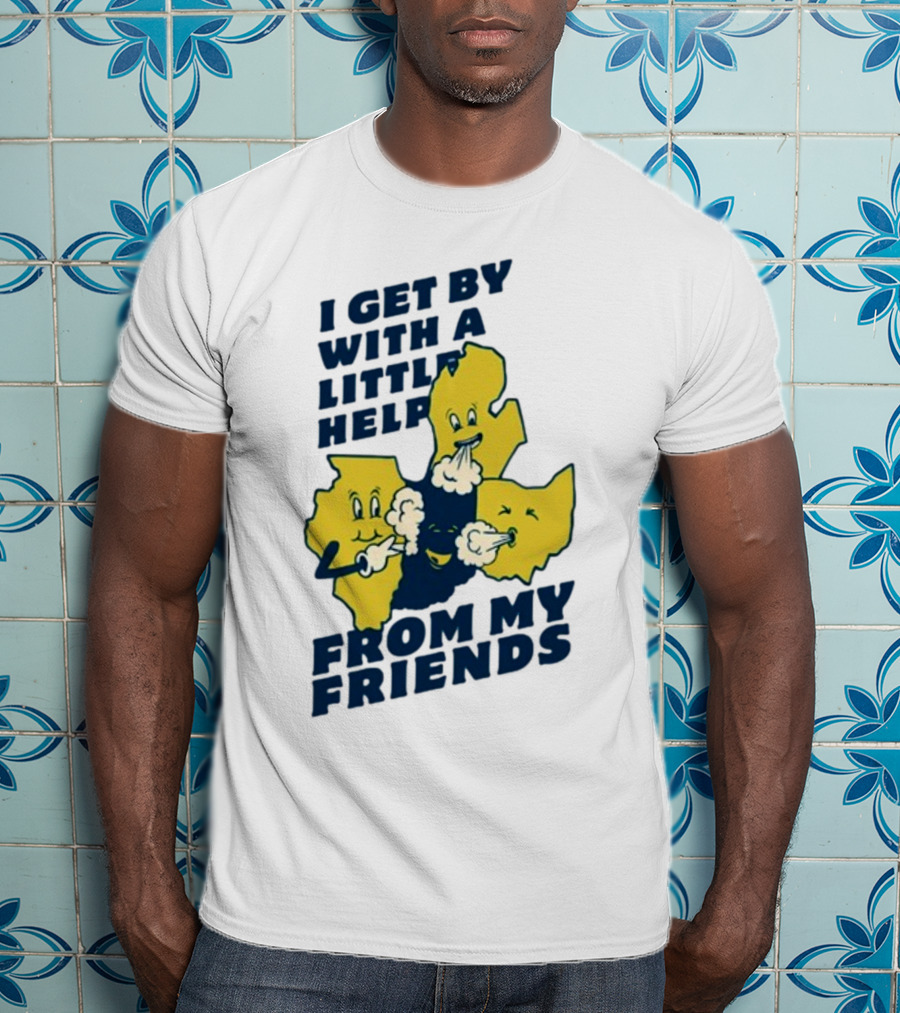 Thicc Van Exel I Get By With A Little Help From My Friends State Characters T-Shirt