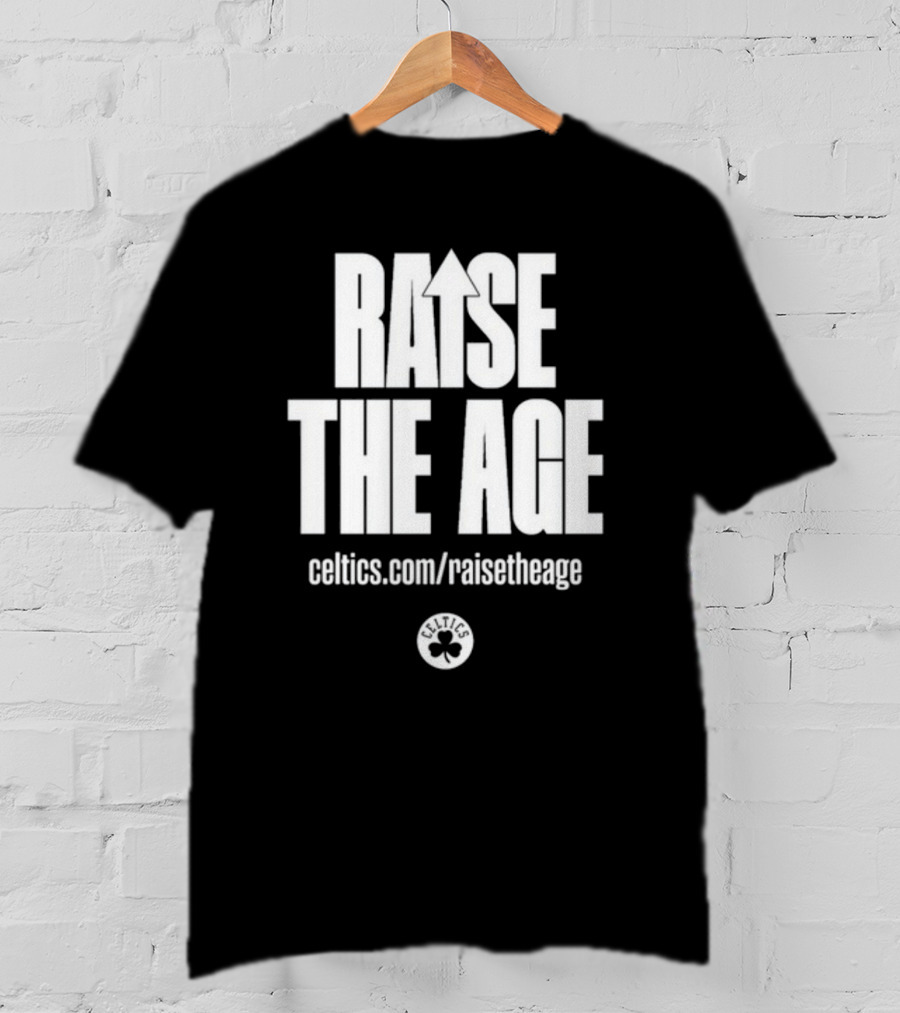Jayson Tatum Celtics Raise The Age Campaign Celtics.com/raisetheage T-Shirt