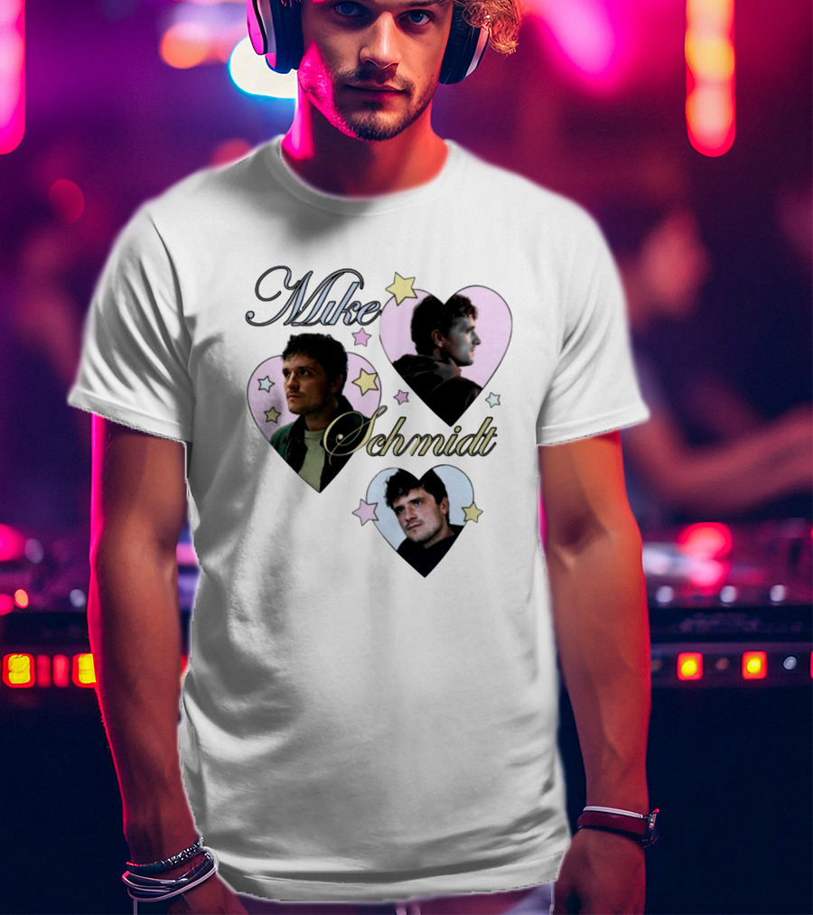 Mike Schmidt Mustardyard Press Shop Stars Hearts T-Shirt