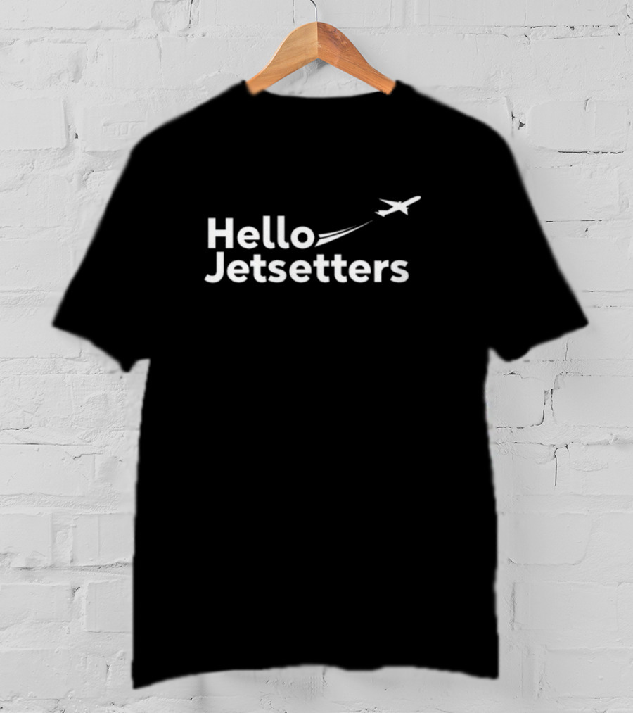Hello Jetsetters Airplane Travel Adventure T-Shirt