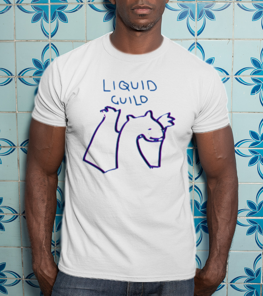 Liquid Guild Playful Creature Outline T-Shirt