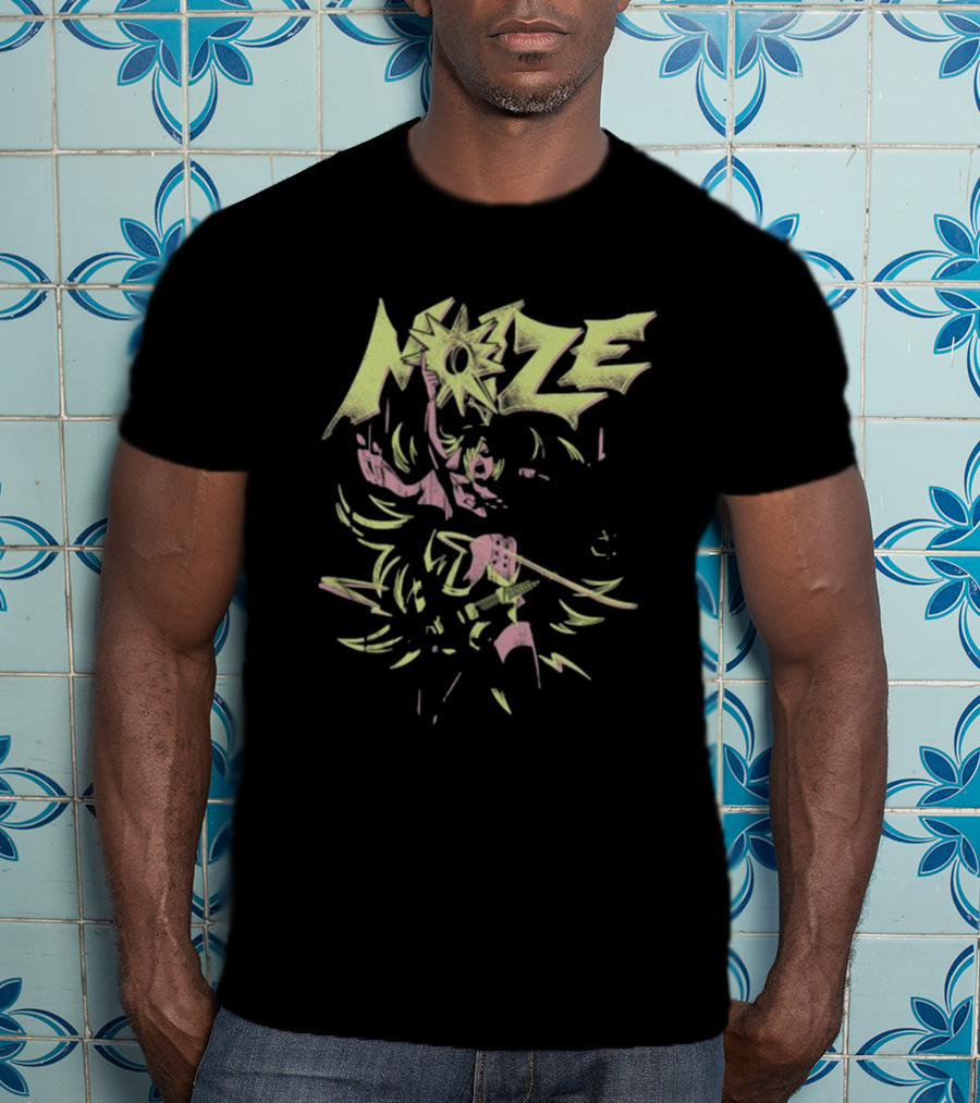 River City Girls Noize Electric Guitar Action Pose T-Shirt