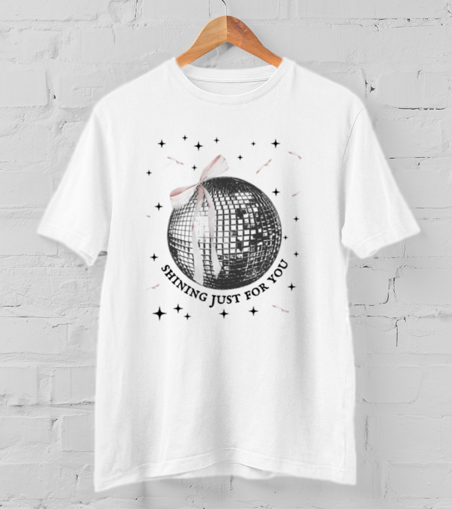Shining Just For You Disco Ball Stars T-Shirt