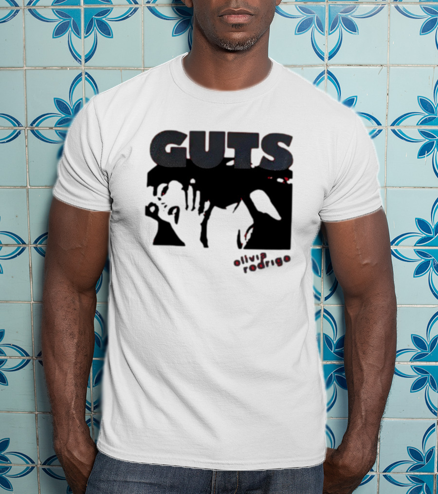 Guts Red Glittering Shadowy T-Shirt