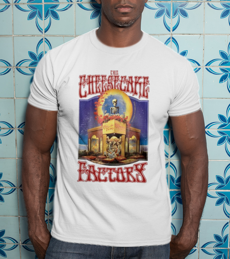 Waveygoods The Cheesecake Factory Skeleton Grateful Dead T-Shirt