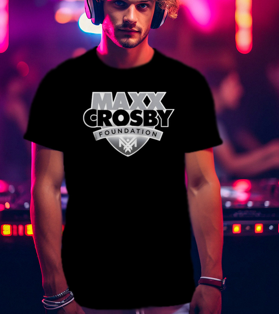 Maxx Crosby Foundation Shield Emblem T-Shirt