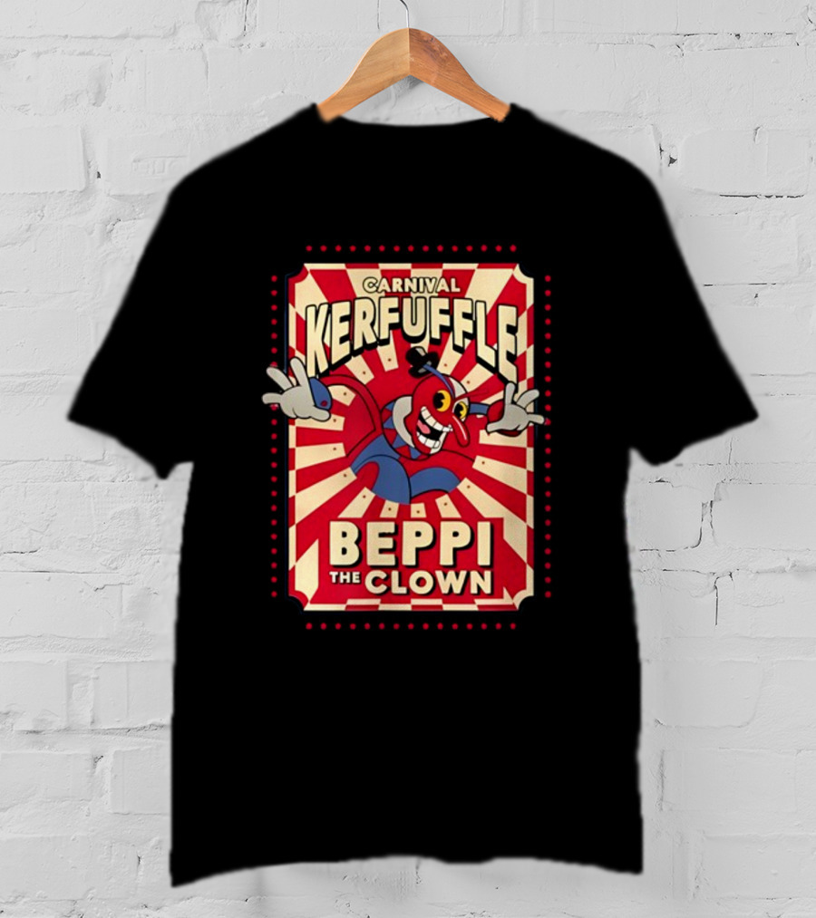 Carnival Kerfuffle Beppi The Clown Vintage Cuphead T-Shirt