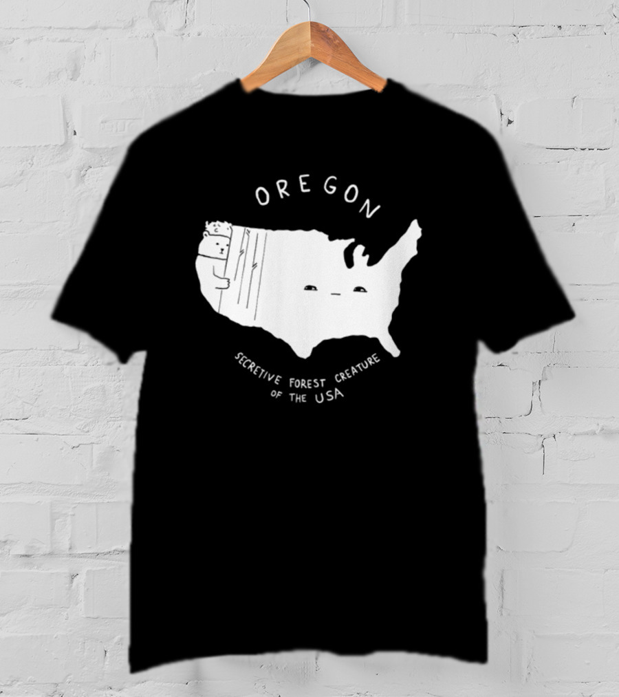 Oregon Secretive Forest Creature Of The USA Nathanwpylestrangeplanet T-Shirt