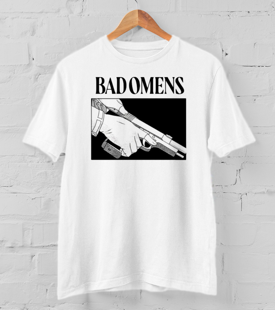 Bad Omens What's The Difference Between A God And Gun Hands Holding Gun T-Shirt