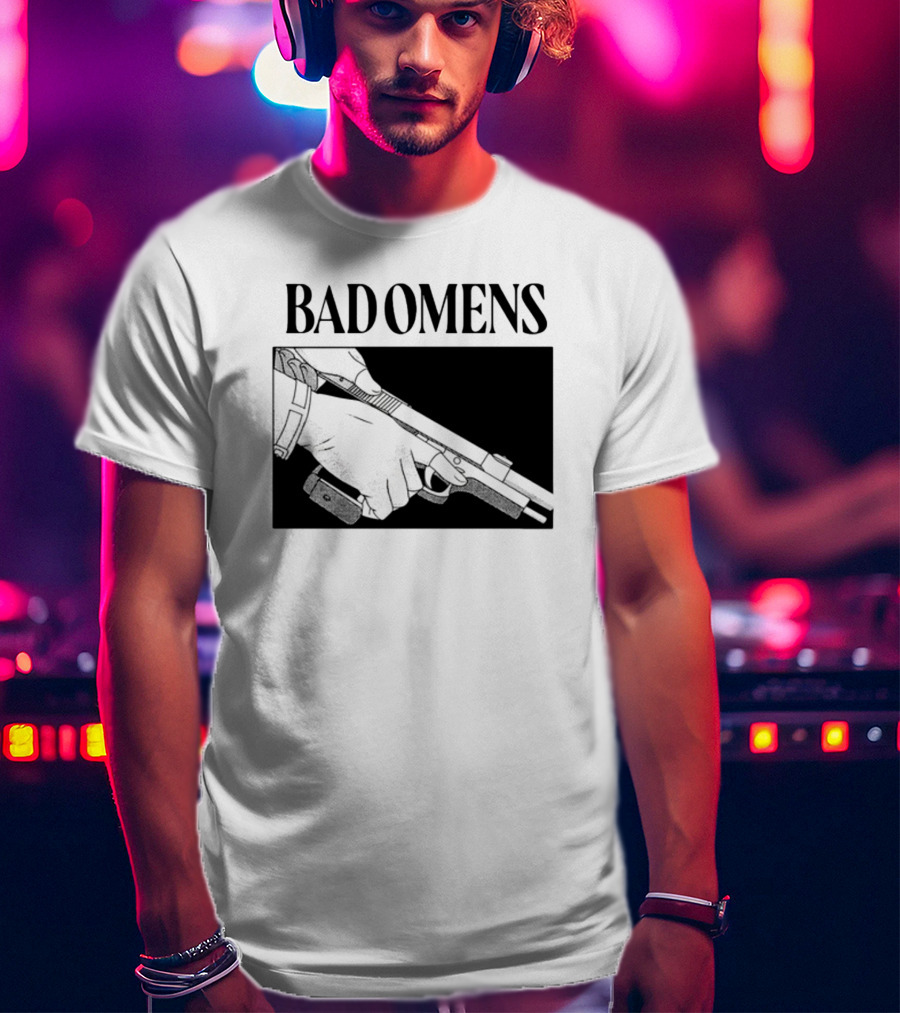 Bad Omens What's The Difference Between A God And Gun Hands Holding Gun T-Shirt