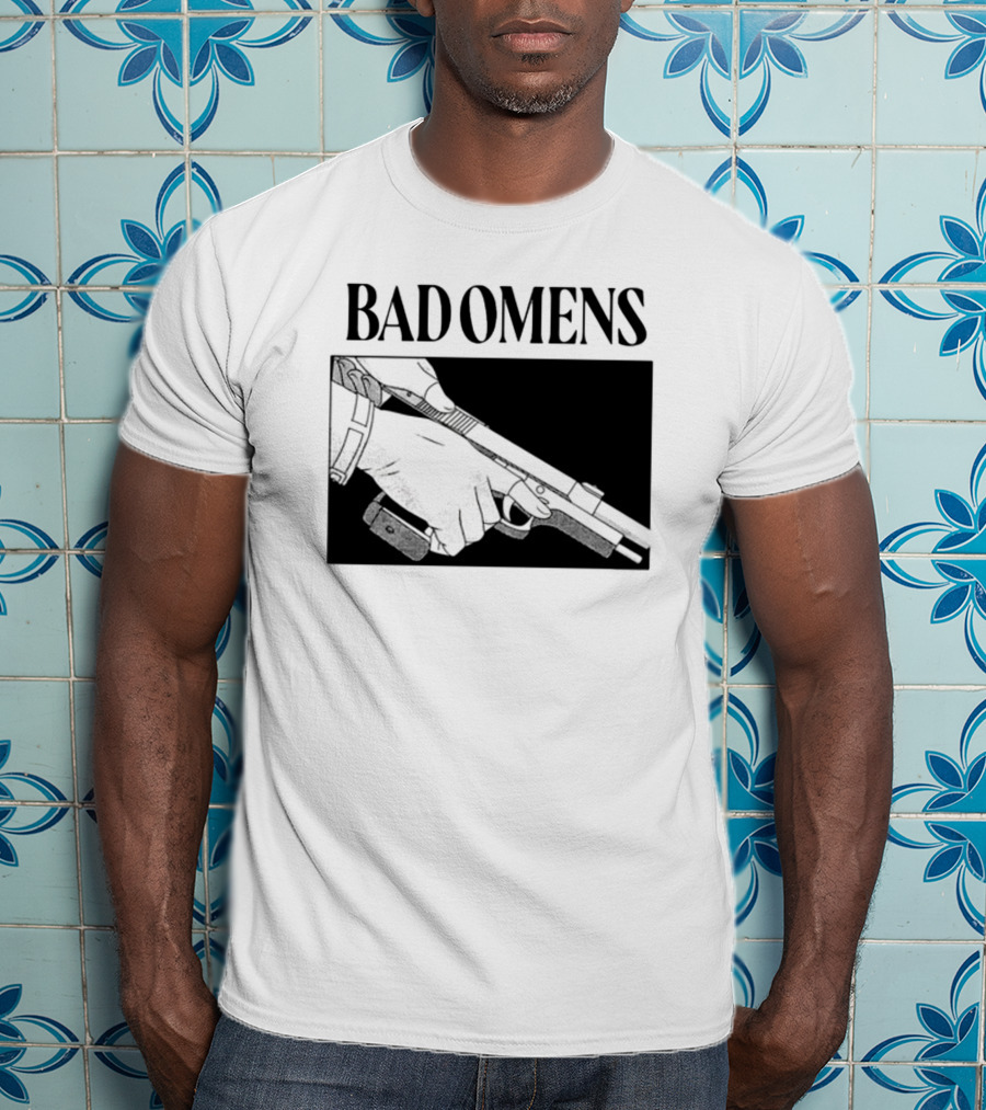 Bad Omens What's The Difference Between A God And Gun Hands Holding Gun T-Shirt