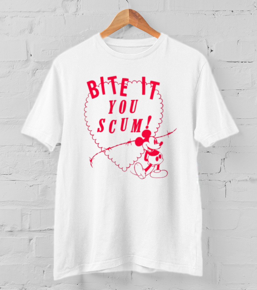 Bite It You Scum Mouse Barbed Wire T-Shirt