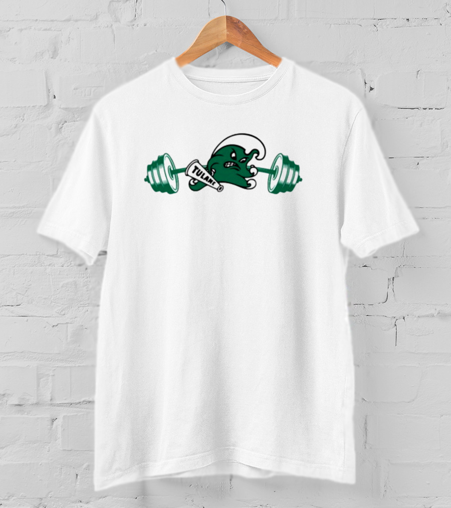 Tulane Angry Wave Weightlifting T-Shirt
