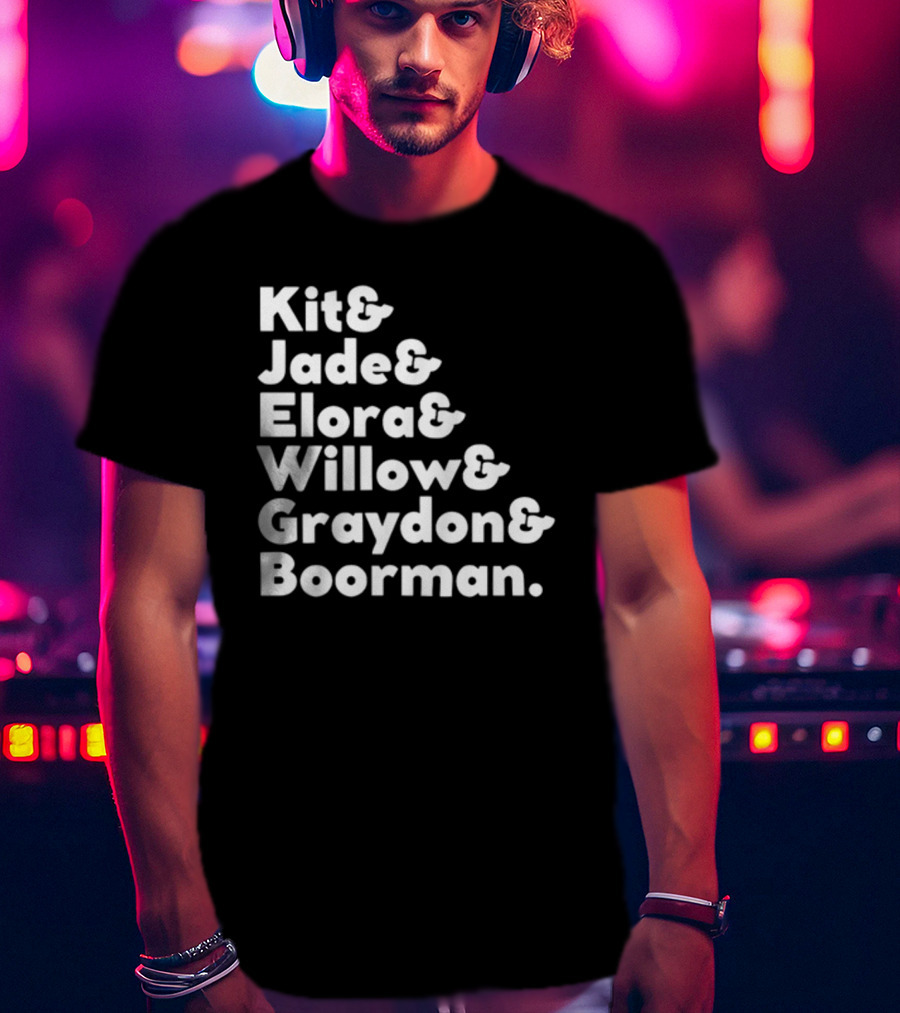 Kit Jade Elora Willow Graydon Boorman Willow TV Show Character List T-Shirt