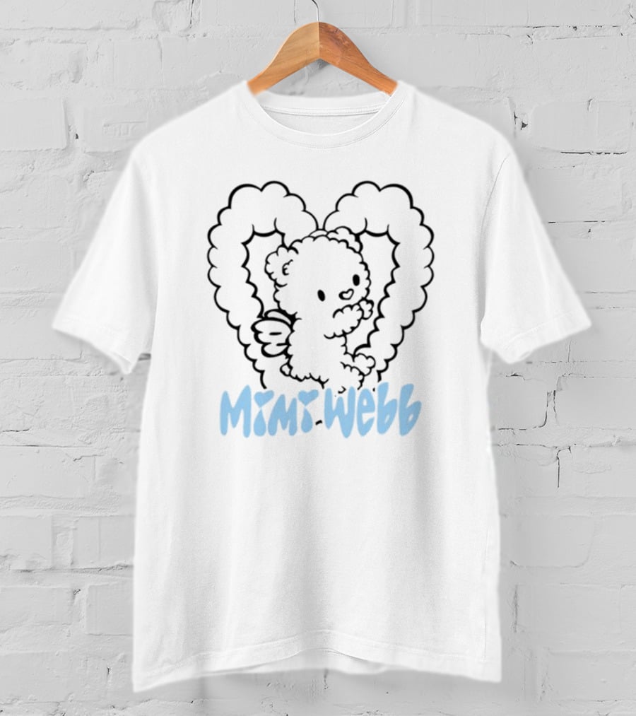 Mimi Webb Teddy Bear Heart Wings T-Shirt