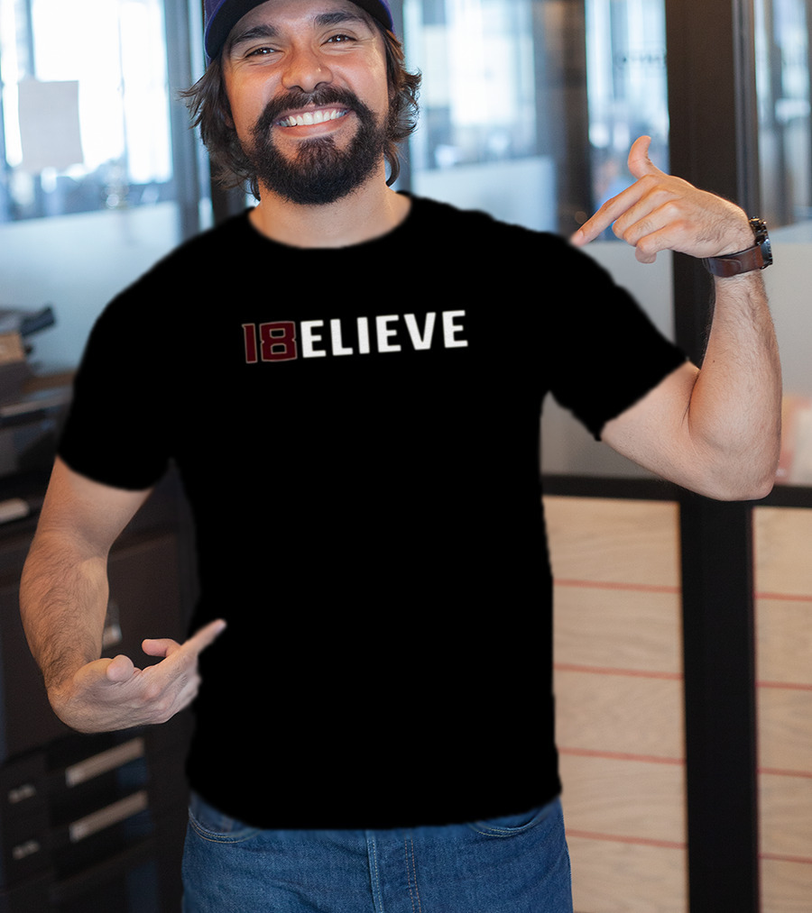 Tate Rodemaker 18 Believe College Football T-Shirt