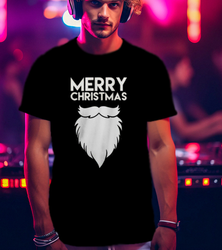 Merry Christmas Santa Beard T-Shirt