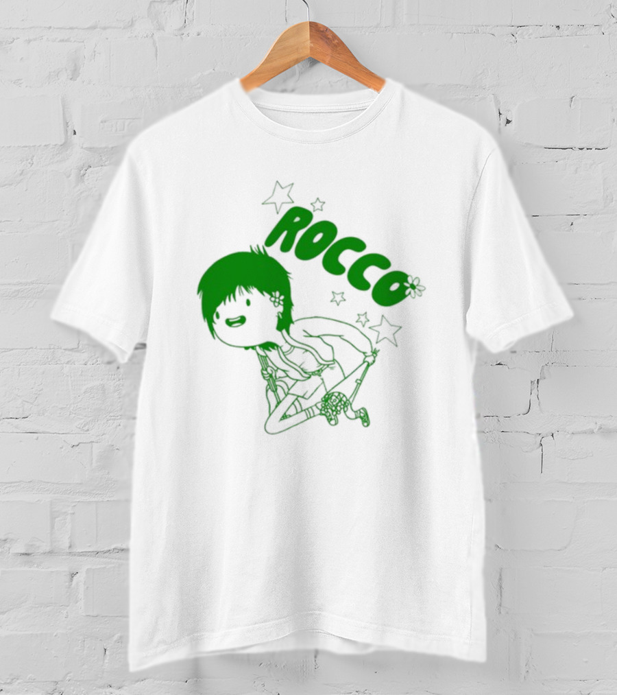 Rocco Animated Green Glow Character T-Shirt