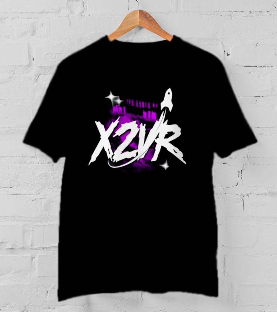 X2vr Black Purple Rocket Colosseum T-Shirt