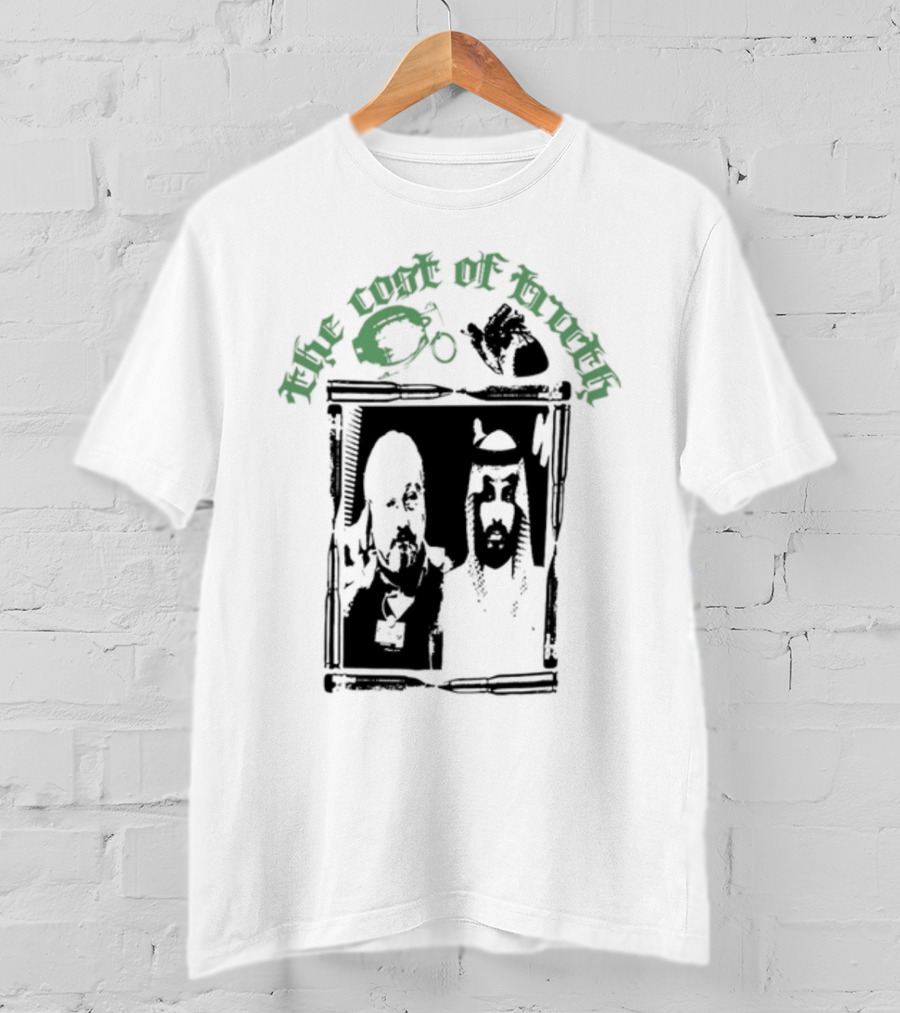 The Cost Of Truth Newspaper Collage T-Shirt