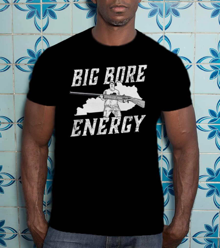 Big Bore Energy Forester Rifle Silhouette Kentucky State Outline T-Shirt