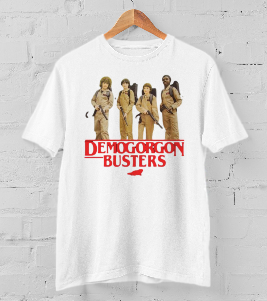 Myles Garrett Featuring Stranger Things Demogorgon Busters Ghostbusters Crossover T-Shirt