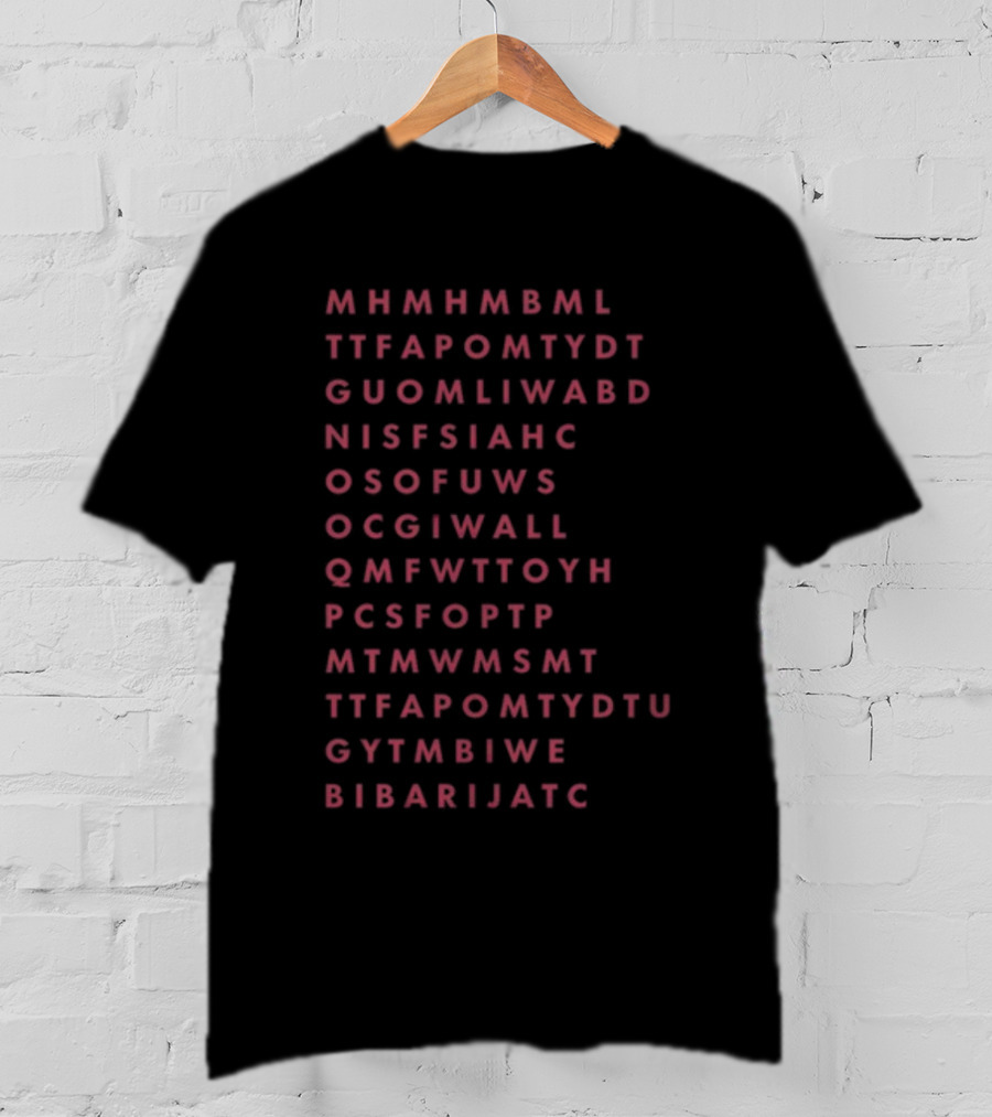Mhmhmbml Ttfapomtydt Guomliwabd Nisfsiaнс Osofuws Ocgiwall Qmfwttoyh Pcsfoptp Mtmwmsmt Ttfapomtydtu Gytmbiwe Bibarijatc Word T-Shirt