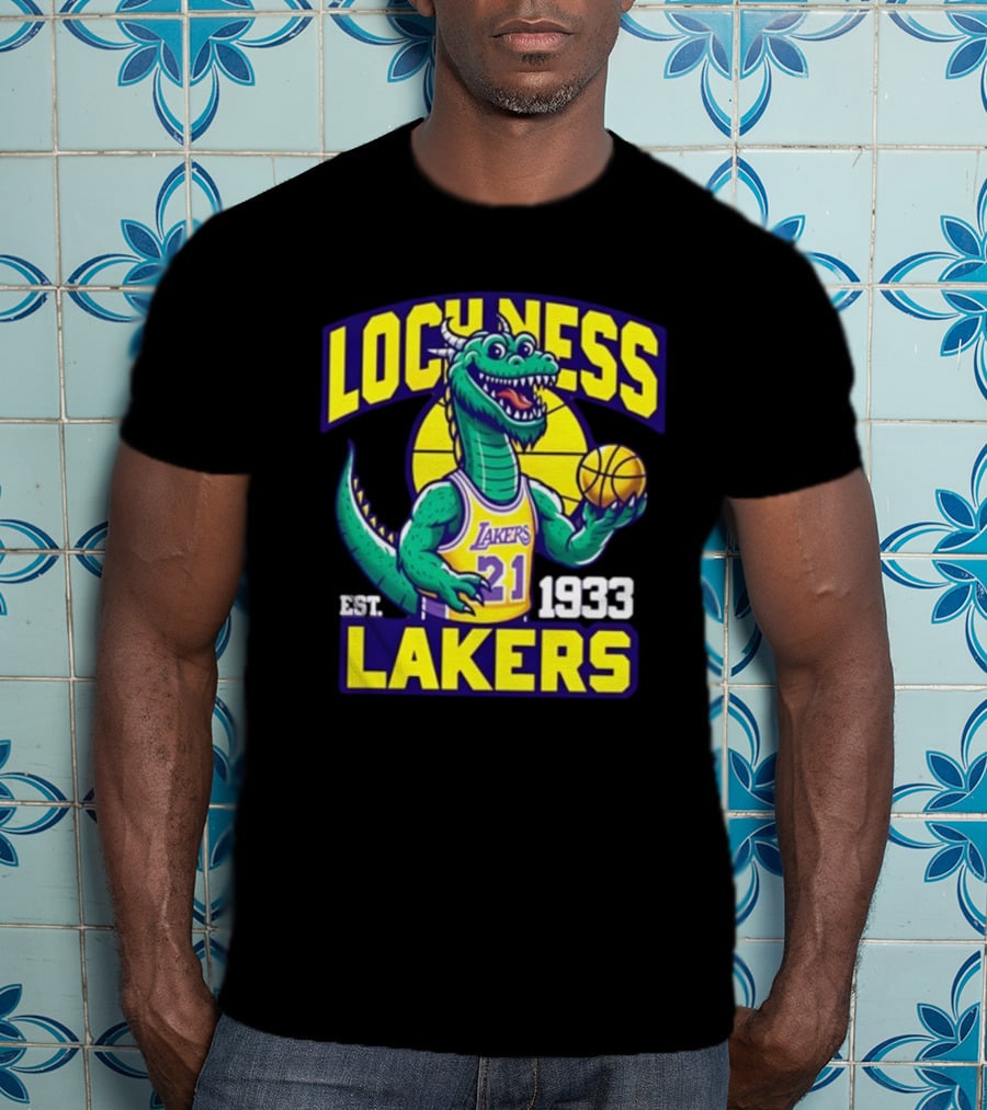 Loch Ness Lakers Basketball Dinosaur Est 1933 T-Shirt
