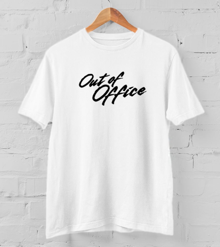 Shitheadsteve Out Of Office Dark Typography T-Shirt