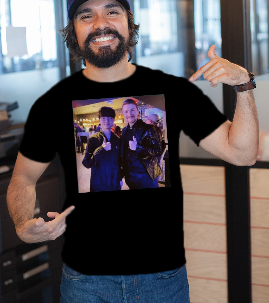 Fabian Mallant With Faker Thumbs Up Photo T-Shirt