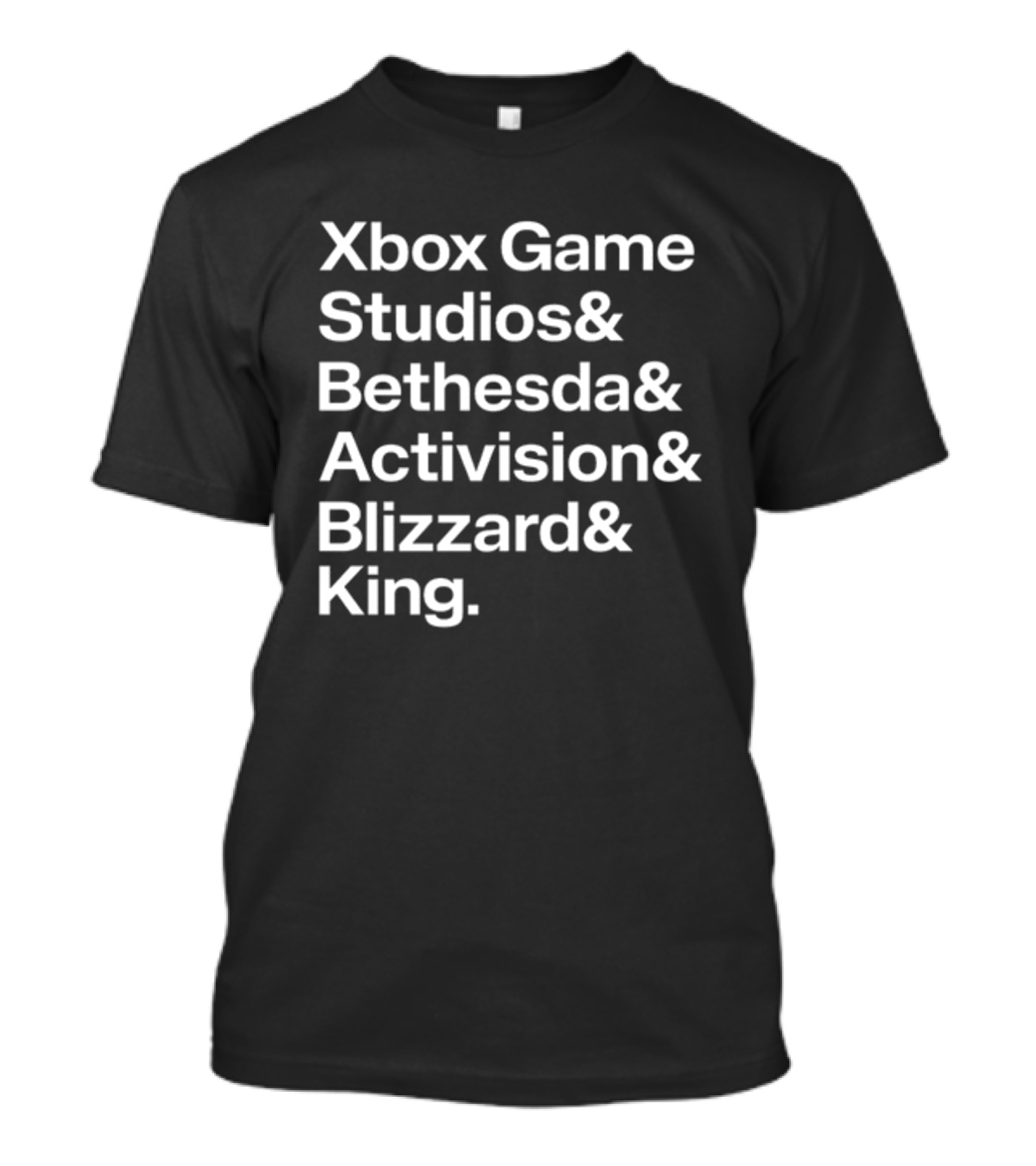 Xbox Game Studios Bethesda Activision Blizzard King Collaboration T-Shirt