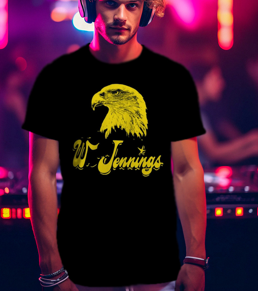 Seager X Waylon Jennings Eagle W Jennings Star T-Shirt