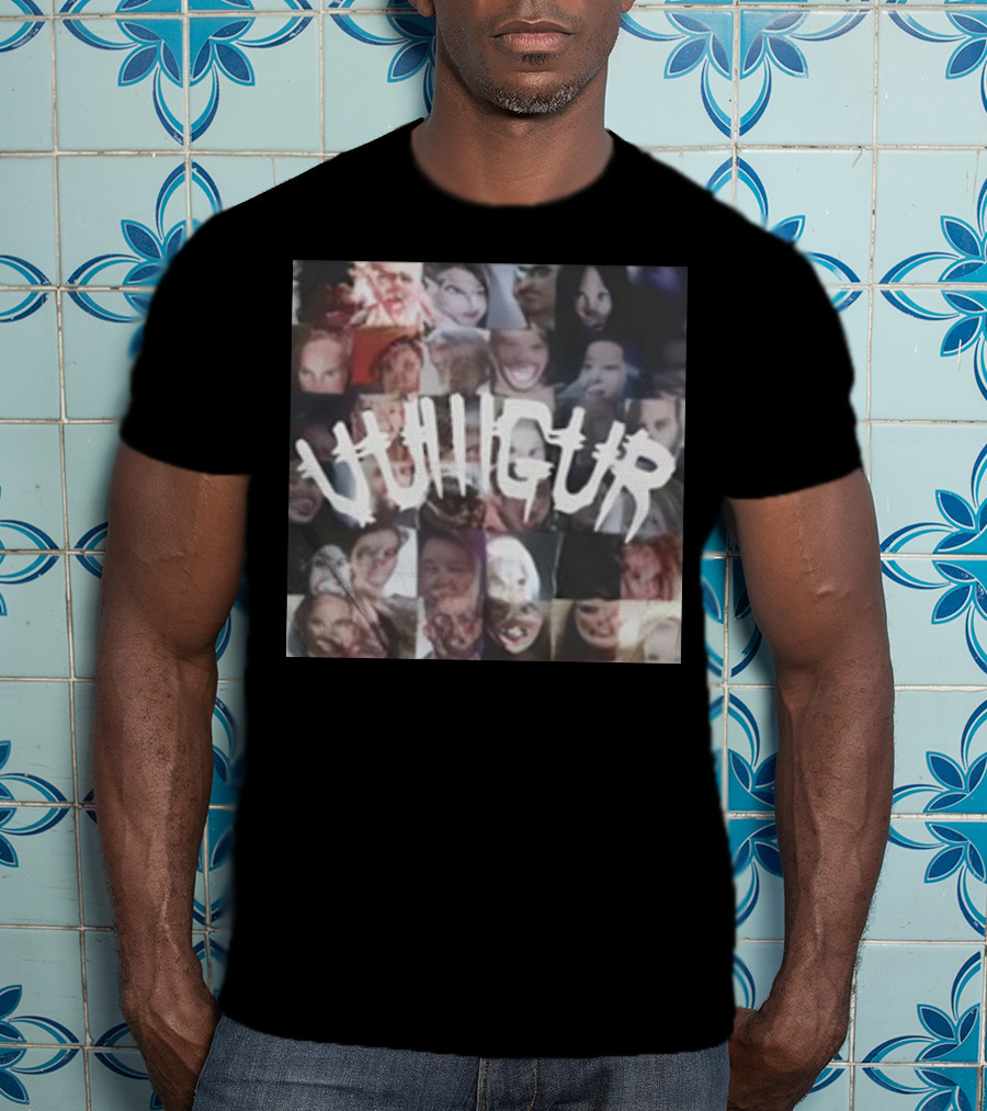 Vulllgur Collage Ritual Faces T-Shirt