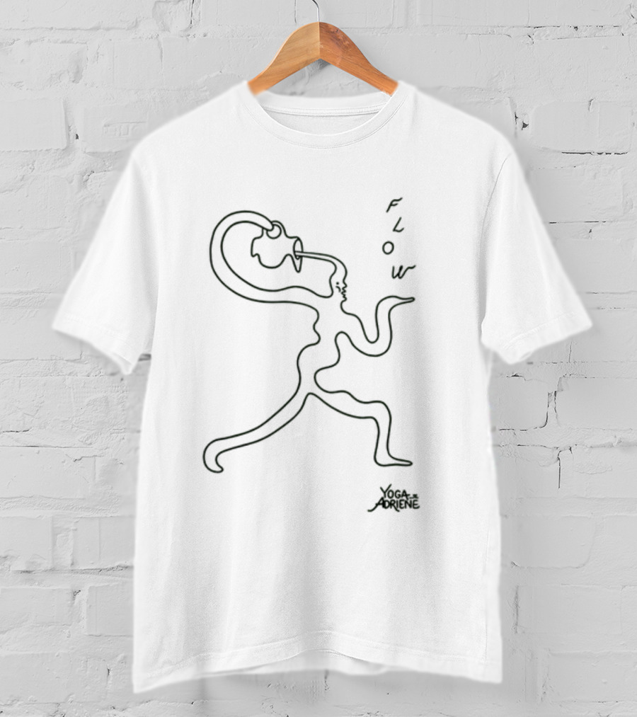 Flow Yoga Adriene By Eva Claycomb T-Shirt