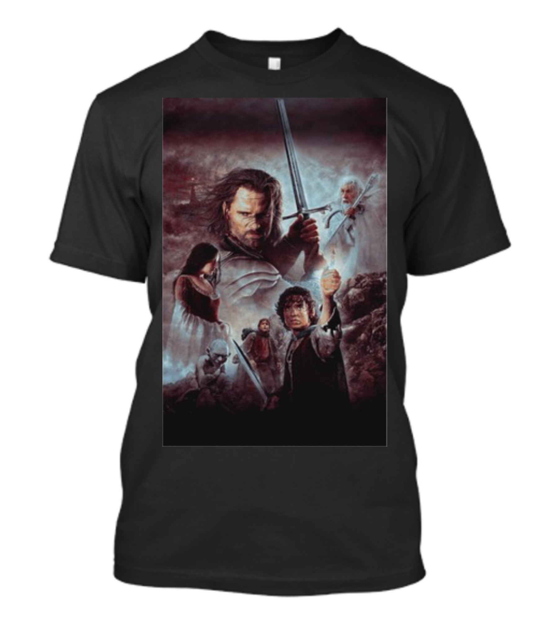 The Lord Of The Rings The Return Of The King Aragorn Frodo Gandalf Movie T-Shirt