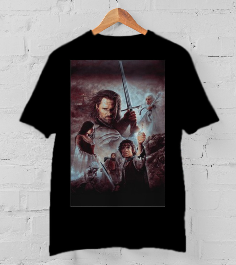 The Lord Of The Rings The Return Of The King Aragorn Frodo Gandalf Movie T-Shirt