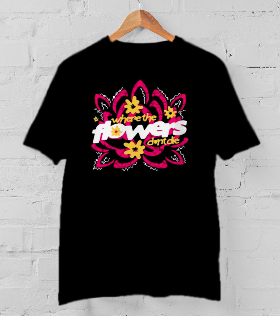 Monaleo Where The Flowers Dont Die Floral Motif T-Shirt