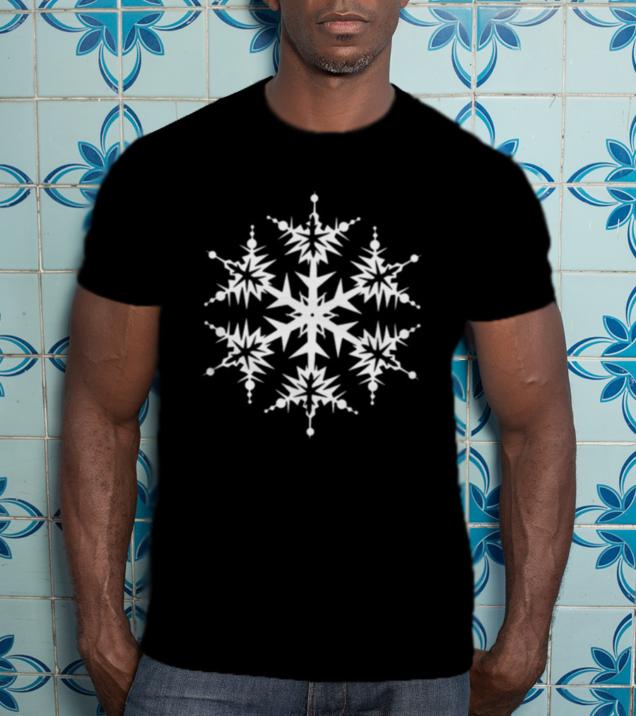 Snowflake Christmas Geometric Starflake T-Shirt