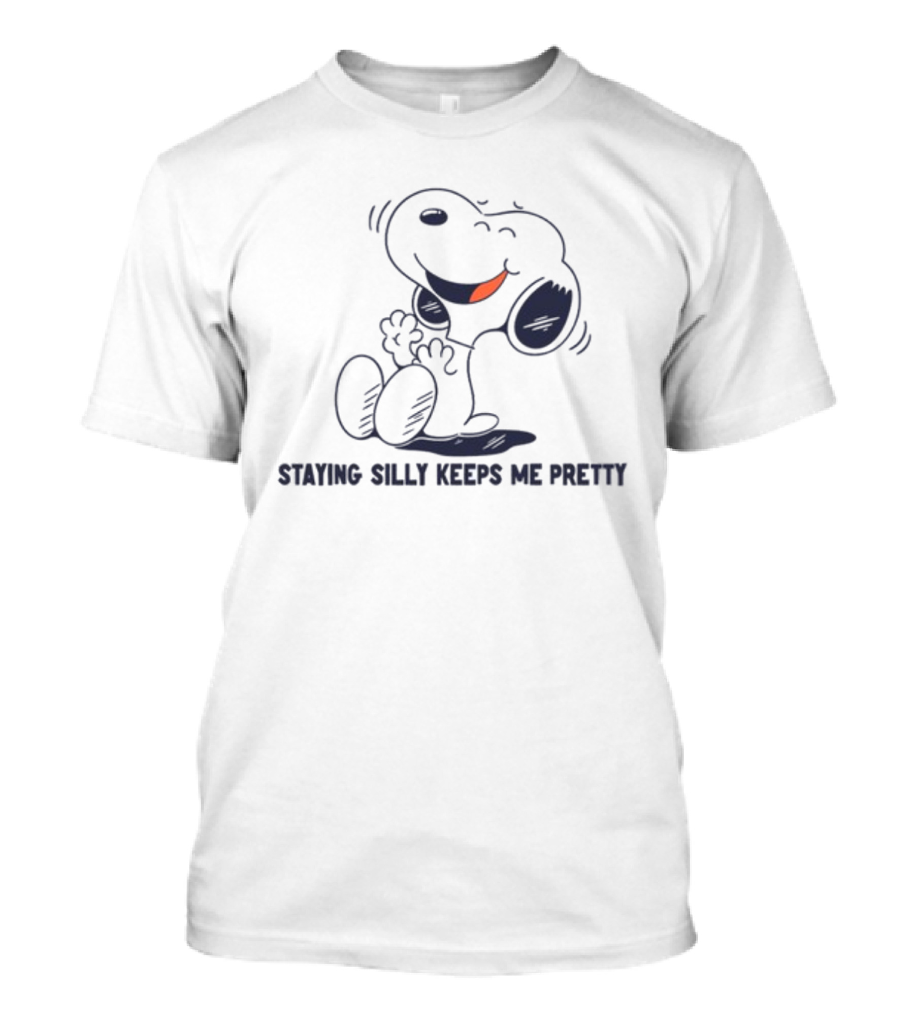 Snoopy Staying Silly Keeps Me Pretty T-Shirt